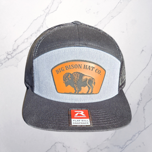 Richardson 7 Panel Hat with Big Bison Hat Co Patch