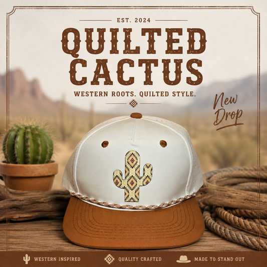 Quilted Cactus Patch Hat
